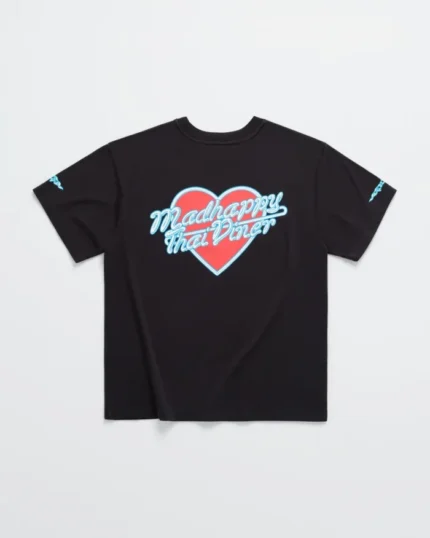 Madhappy Black I Heart Thai Diner T-shirt