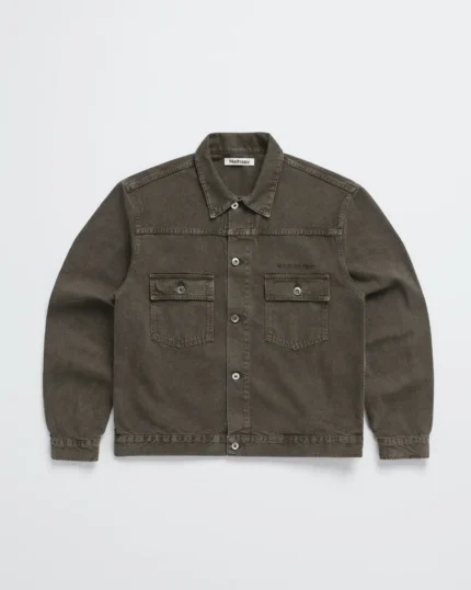 Madhappy Washed Twill Trucker Black Jacket