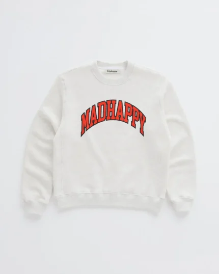Madhappy Campus Fleece Crewneck White