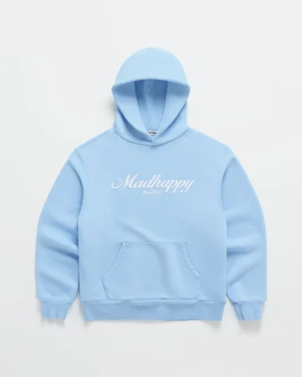 Madhappy Embroidered Signature Blue Hoodie