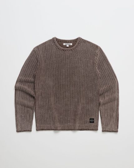 Madhappy Mended Rib Sweater Brown