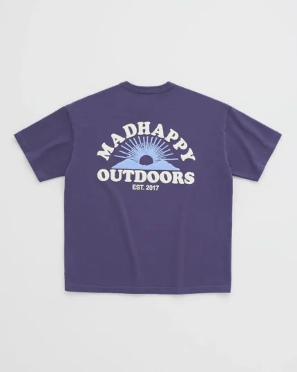 Madhappy Horizon Heavyweight T-shirt Blue Cascade