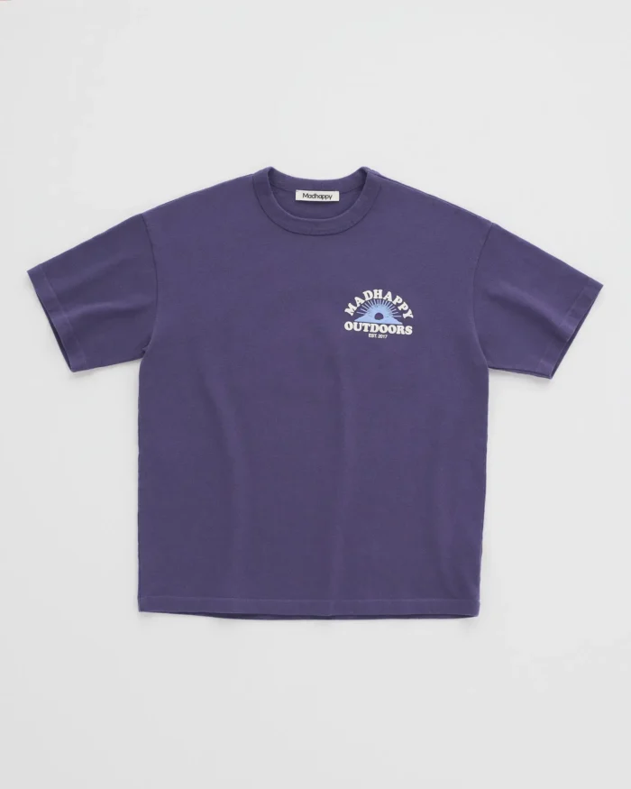 Madhappy Horizon Heavyweight T-shirt Blue Cascade