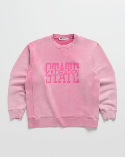 Madhappy State Crewneck Pink Sweatshirt