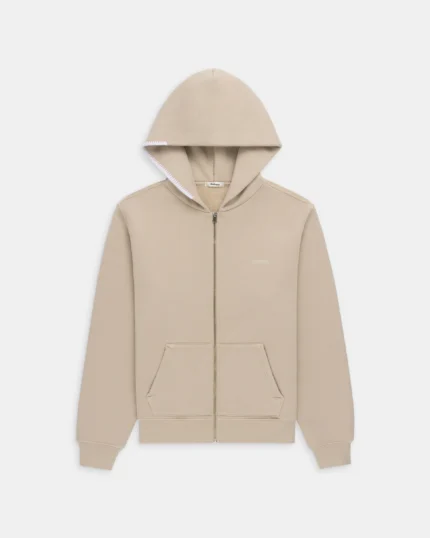 Madhappy Classics Fleece Brown Zip Up Hoodie