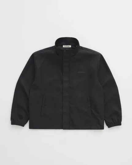 Madhappy Oversized Full Zip Nylon Jacket Black