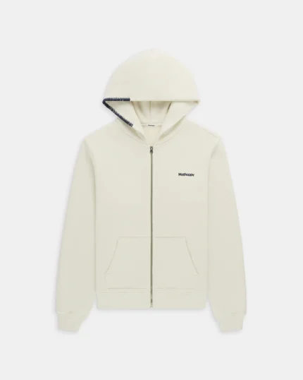 Madhappy Classics Fleece Cream Zip Up Hoodie