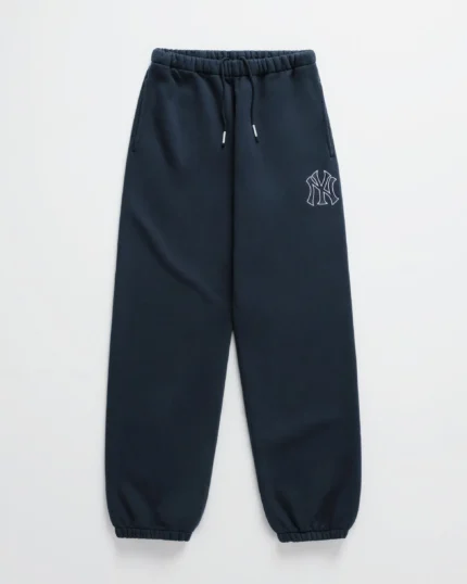 Madhappy Yankees Embroidered Fleece Sweatpants Navy