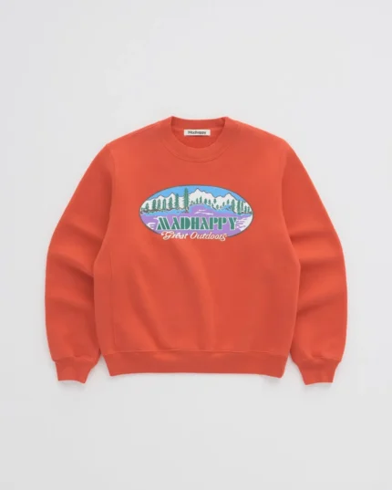 Madhappy Antique Great Outdoors Crewneck Red