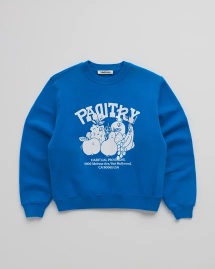 Madhappy Pantry Fleece Crewneck Blue