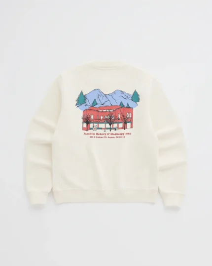 Madhappy Paradise Bakery Fleece Crewneck White
