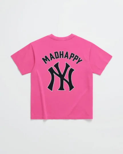 Madhappy Yankees Midweight Pink T-Shirt