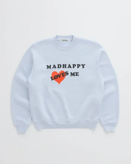 Madhappy Xenon Love Me Blue Crewneck
