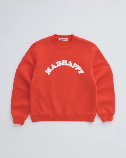 Madhappy Cooper Fleece Crewneck Flame Red Sweatshirt